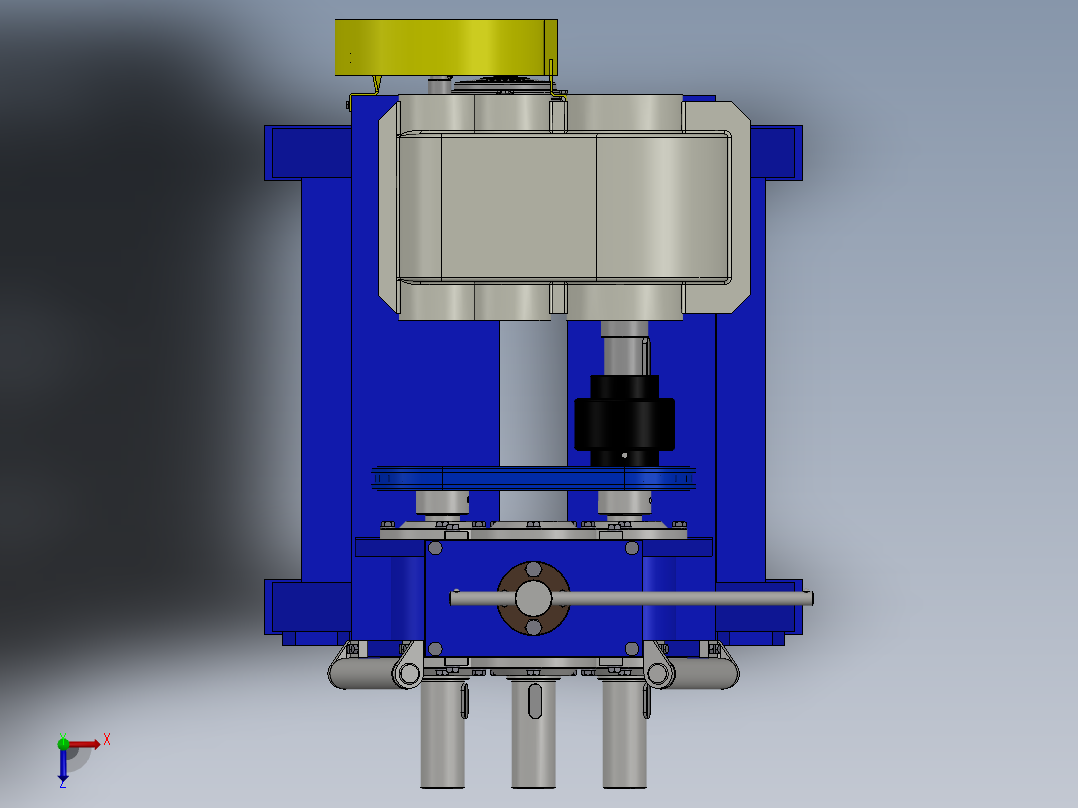 174管或棒料辊压机俯视图