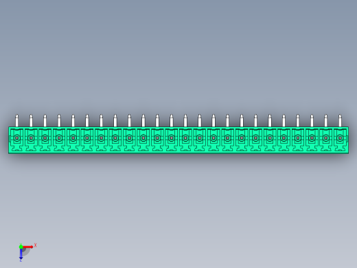 DEGSON 15EDG 系列 3.81mm 插拔式接线端子-15EDGRC-3.81-24P-14-00AH俯视缩略图