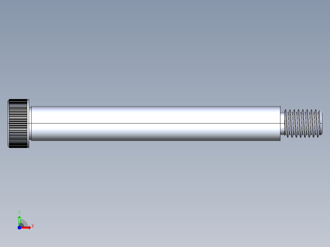 内六角螺螺栓-SB 0.500-13 x4.5前视图