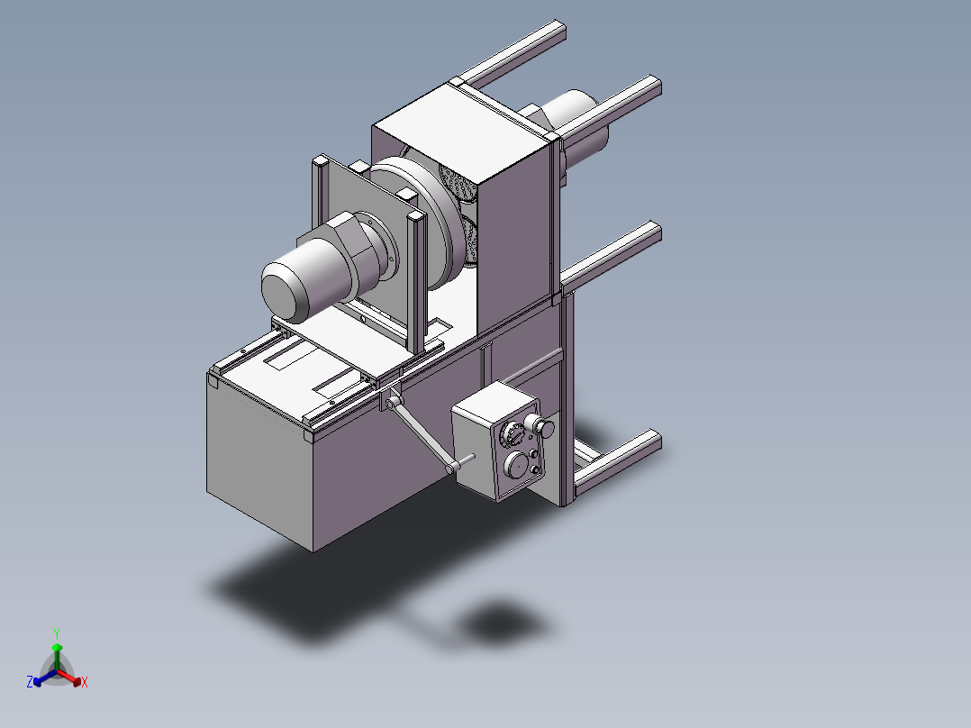 珠宝玉器研磨机正等轴测图