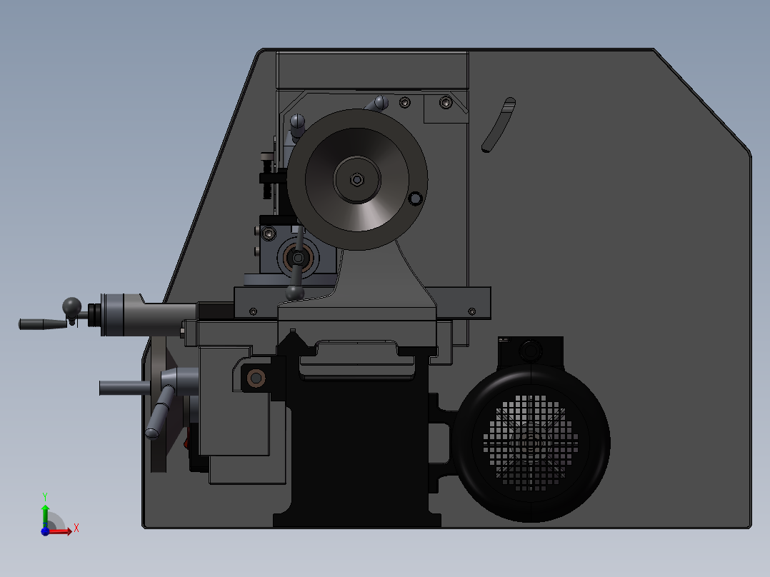 172数控车床系列之精密车床前视图
