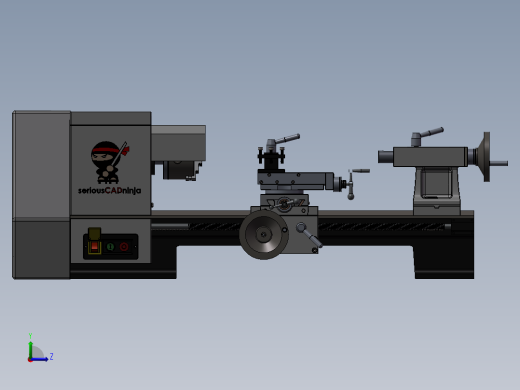 172数控车床系列之精密车床左视缩略图