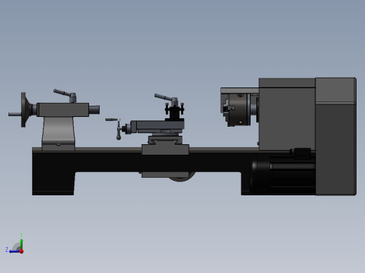 172数控车床系列之精密车床右视缩略图