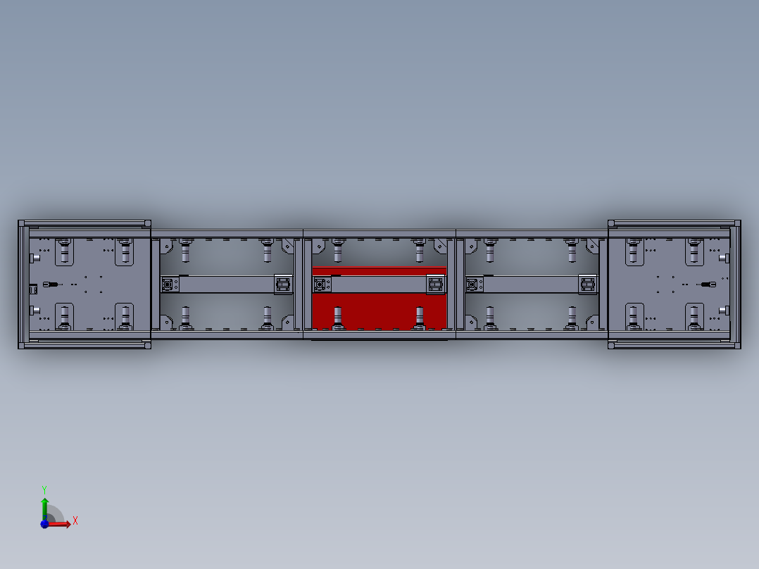 托盘循环线体前视图