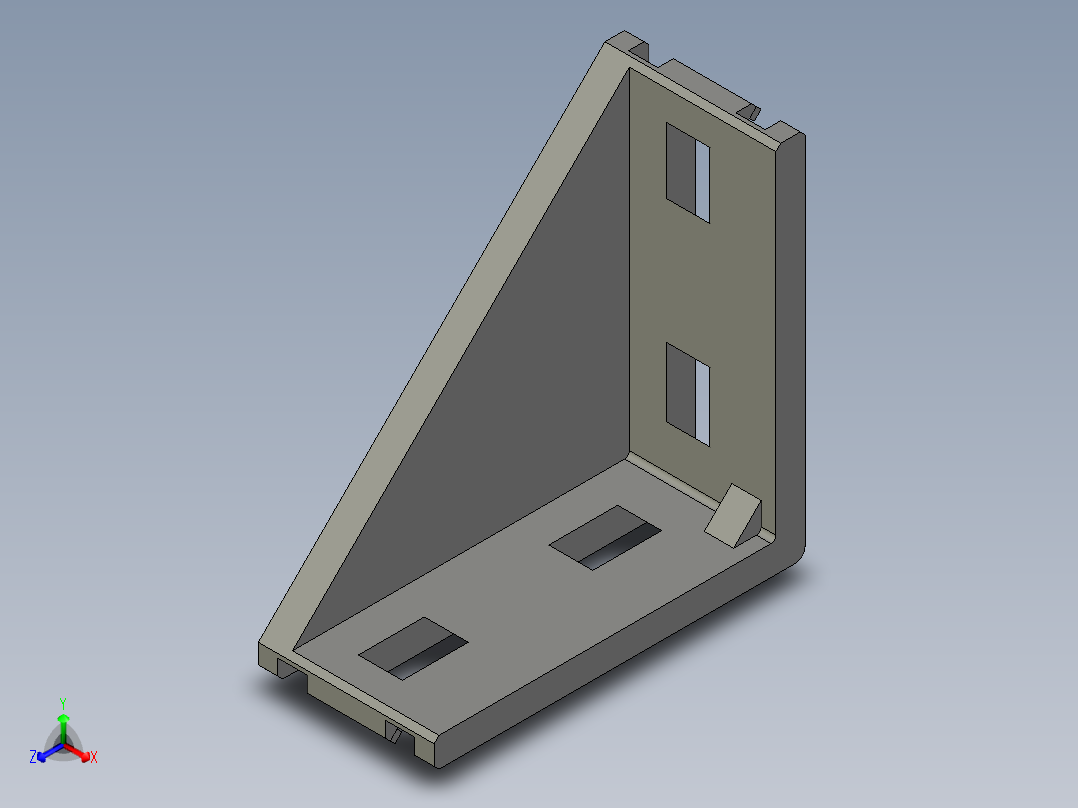 型材-BR 20X40 ANGLE BRACKET KJN523517正等轴测图