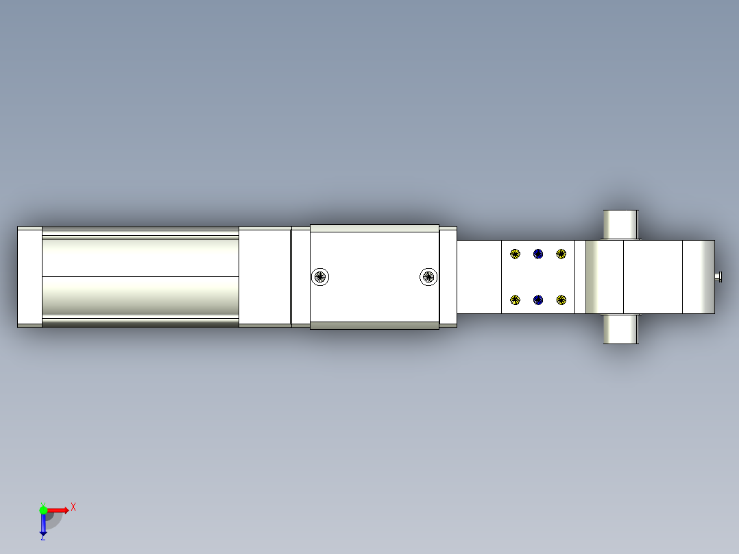 德克斯TUNKERS气缸数模KS_100_2_BD_A00_T12_135GRAD俯视图