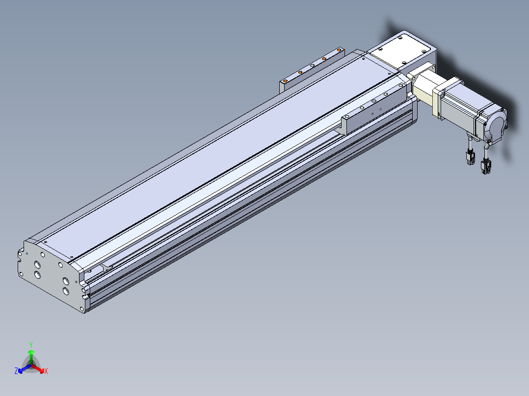 东锦同步带传动-直线滑台模组DH170B-L150-S550-BL-P400W-C3主视图