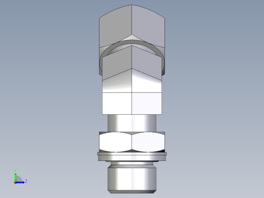 卡套式工业通用硬管接头EO_Adjustable_locknut_45_deg_elbow_VEE12ZSMCF左视缩略图