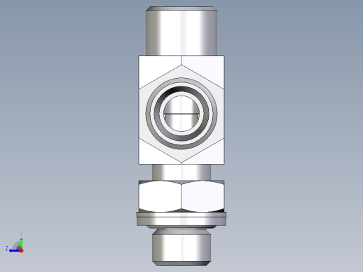 卡套式工业通用硬管接头EO_Adjustable_locknut_run_tee_LEE10LROMDCF右视缩略图