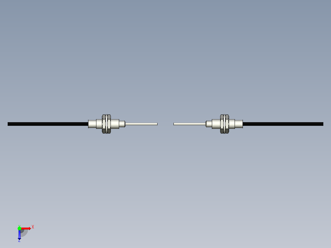 光纤元件对射型FT-D610-S俯视图