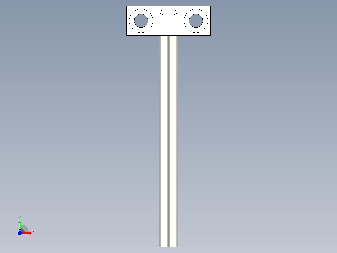 支架光纤_漫反射型FR-W11前视图