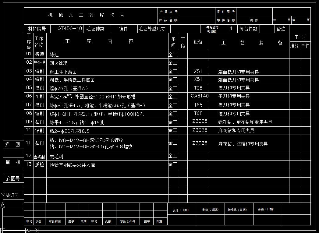 阀腔钻孔夹具设计（CAD图+Proe三维+说明书）