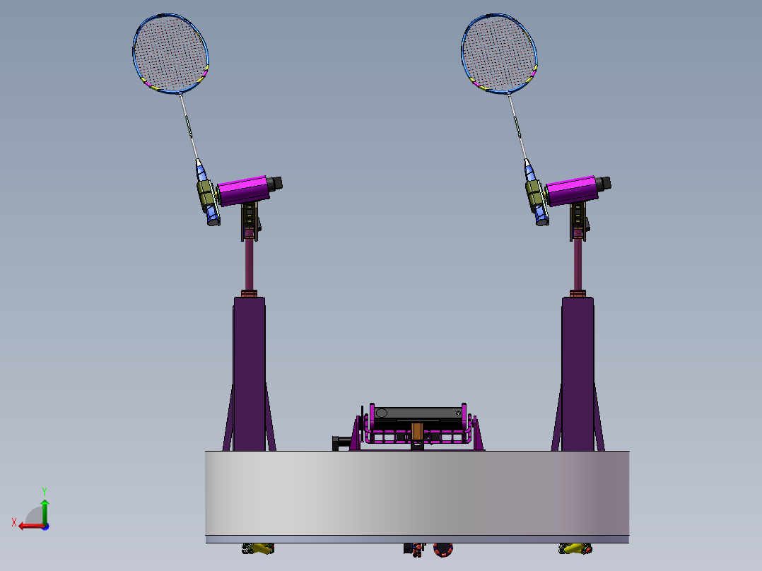 A21-双打羽毛球移动机器人3-10后视图