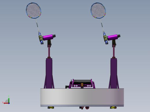 A21-双打羽毛球移动机器人3-10后视缩略图