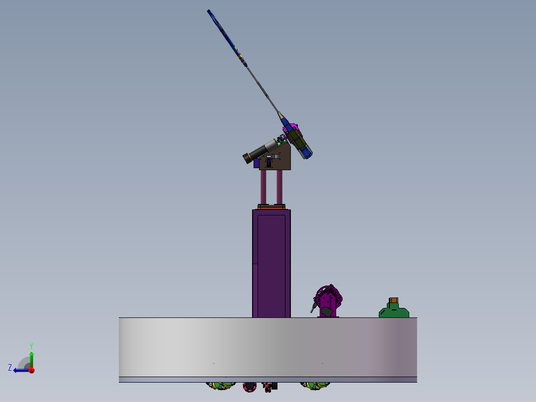 A21-双打羽毛球移动机器人3-10右视图