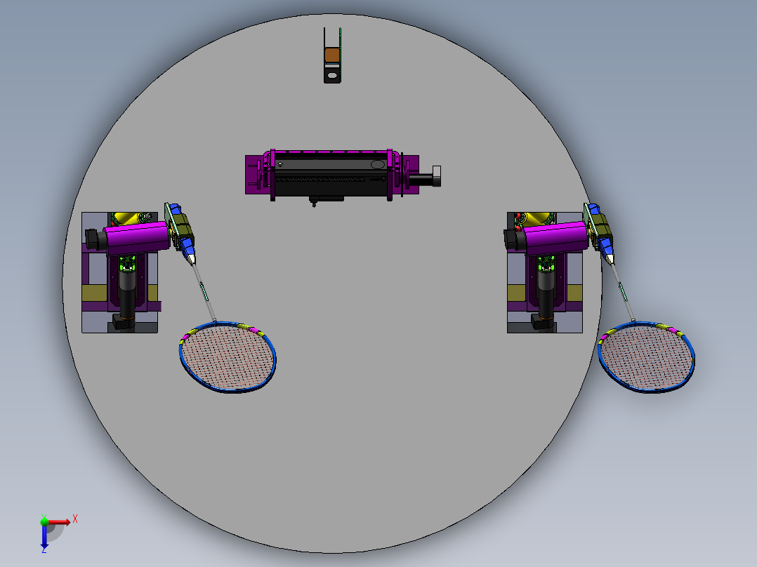 A21-双打羽毛球移动机器人3-10俯视图