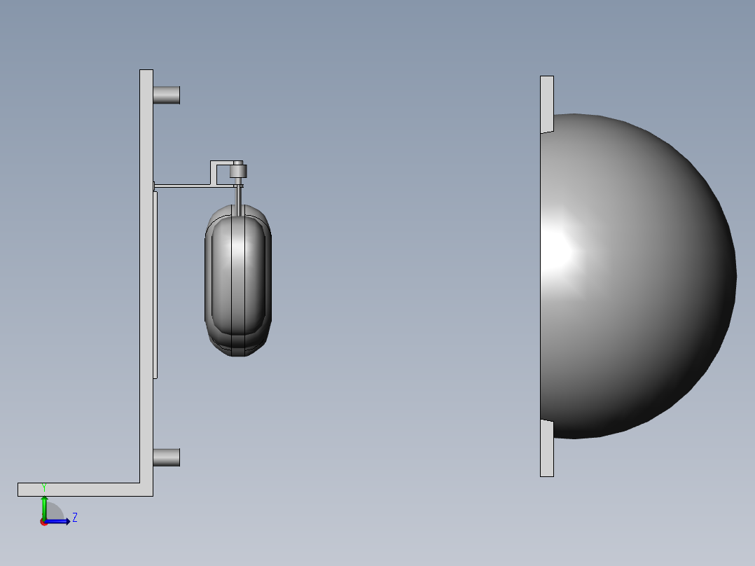 心房颤动演示模型左视图