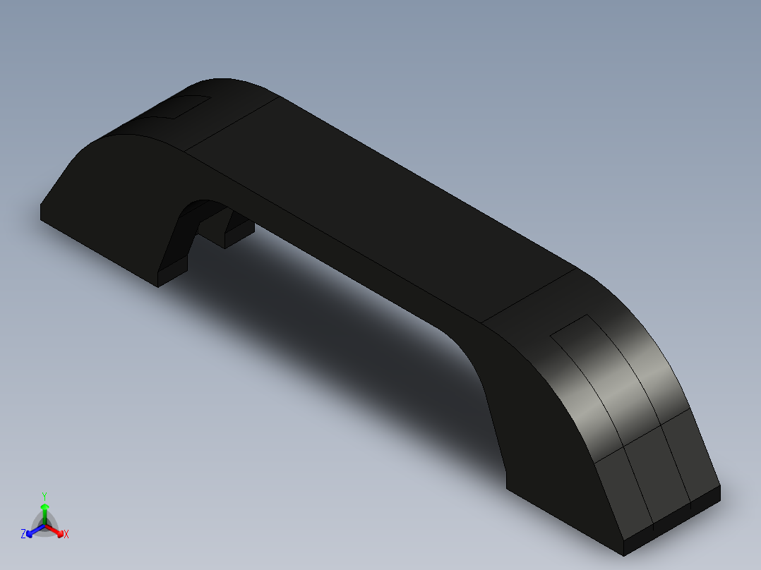 型材-KJN SMALL STRAP HANDLE 3842518738正等轴测图