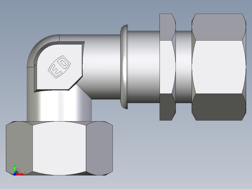 卡套式工业通用硬管接头EO_Bulkhead_elbow_WSV25SCF前视缩略图