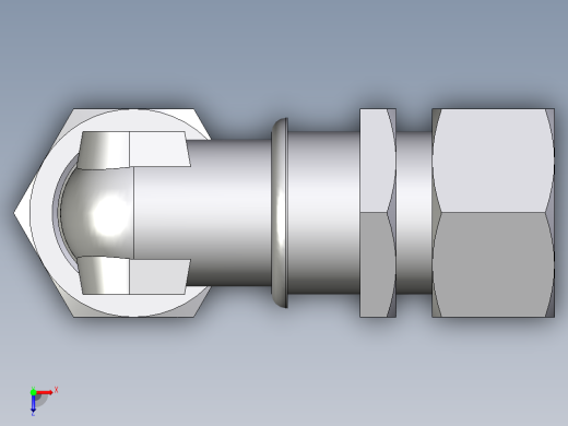 卡套式工业通用硬管接头EO_Bulkhead_elbow_WSV25SCF俯视缩略图