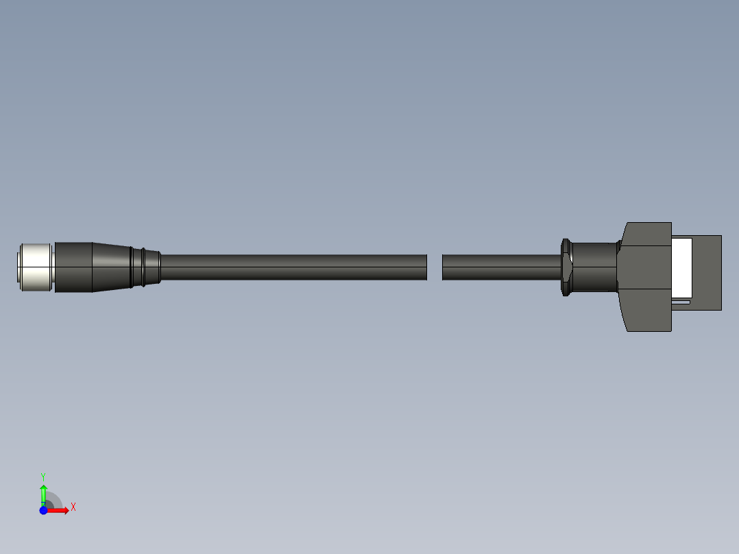 基恩士GT2-CH2M_5M_10M_20M_2_kc图纸模型前视图