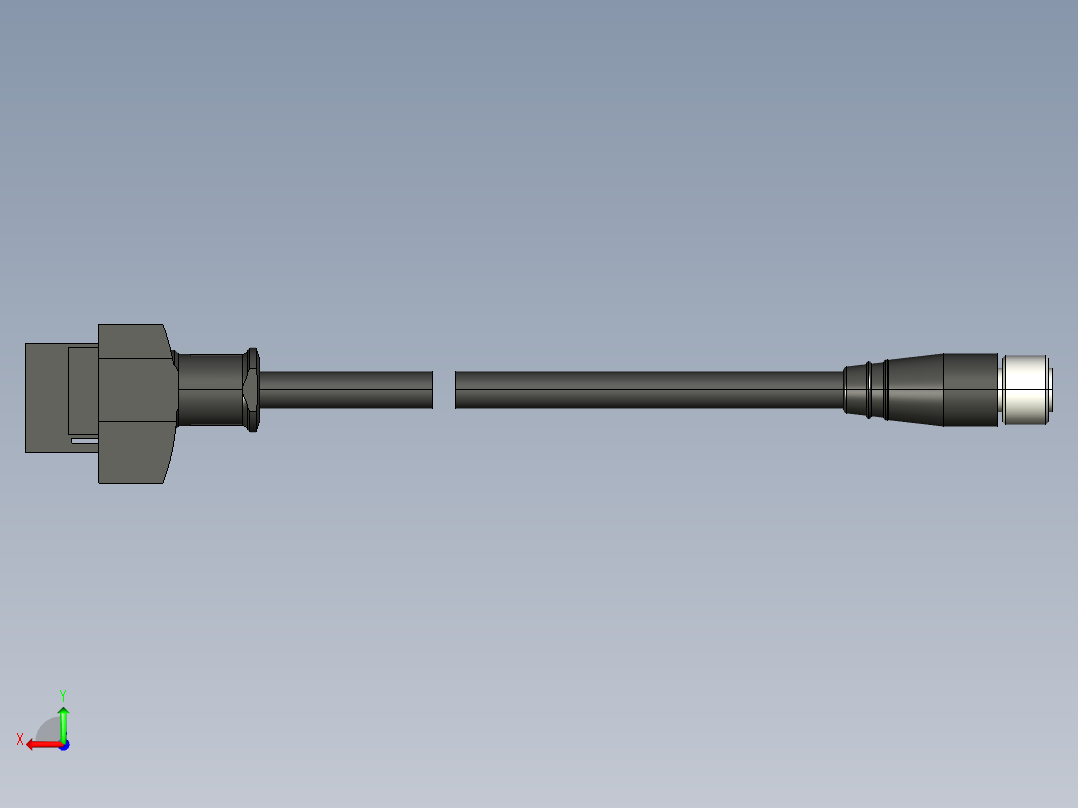 基恩士GT2-CH2M_5M_10M_20M_2_kc图纸模型后视图