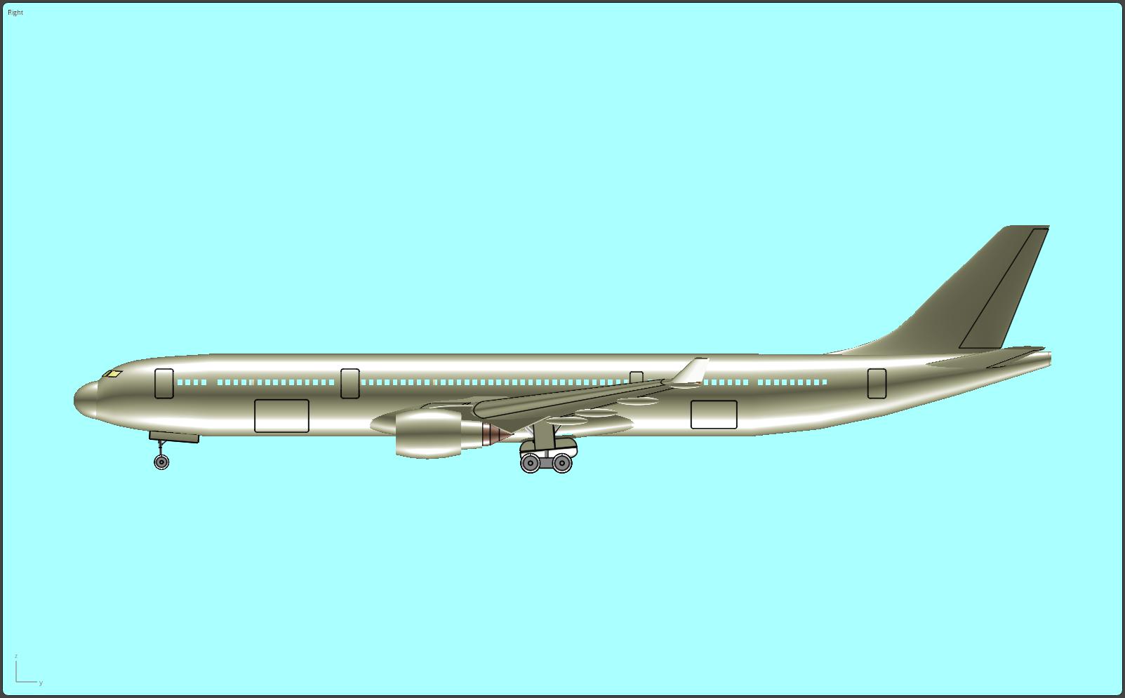 空客客机A330-300飞机模型