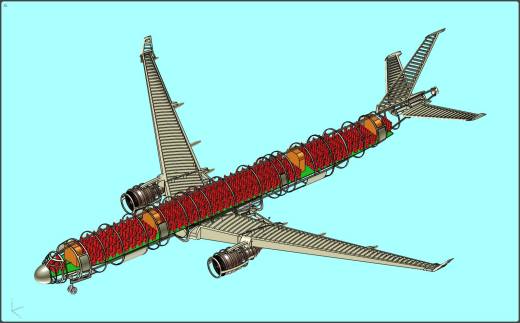 空客客机A330-300飞机模型缩略图