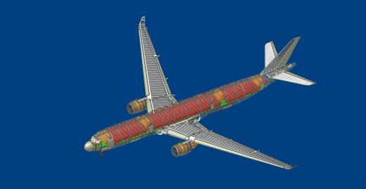 空客客机A330-300飞机模型缩略图