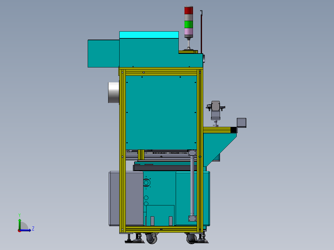 热成型丝印成型sw17可编辑左视图