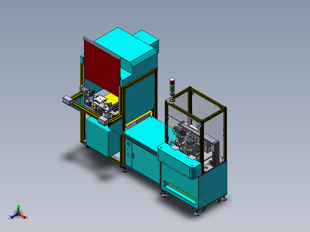 热成型丝印成型sw17可编辑正等轴测图