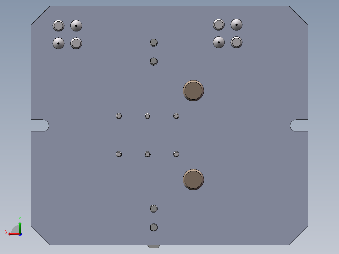 支座4套夹具设计后视图