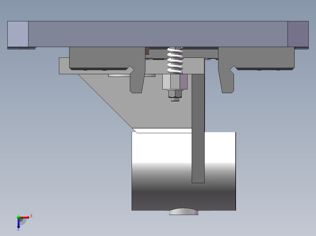 支座4套夹具设计俯视图