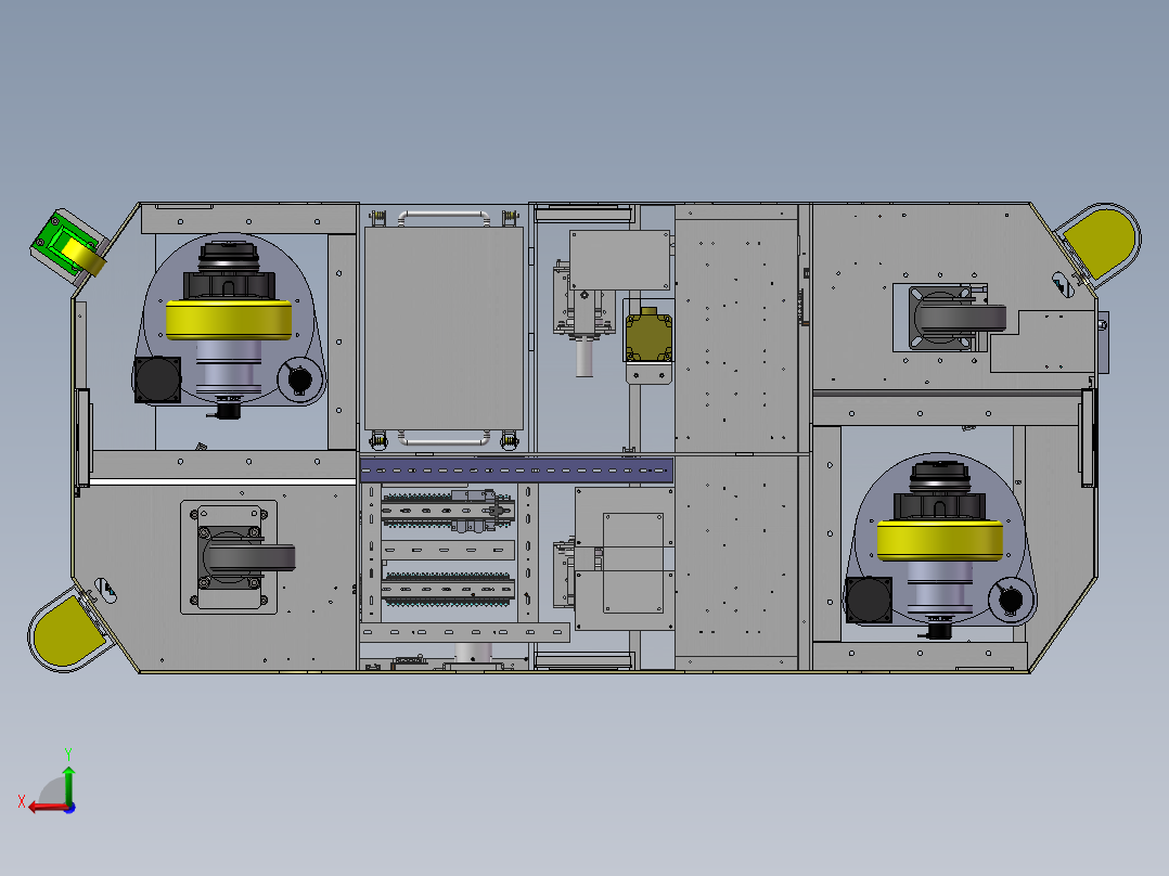 AGV搬运车3D数模图纸 Solidworks设计 附STEP格式后视图