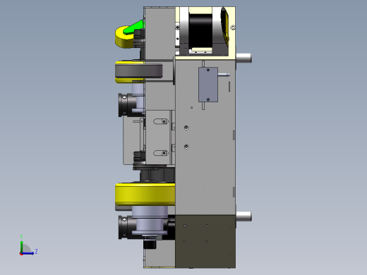 AGV搬运车3D数模图纸 Solidworks设计 附STEP格式左视缩略图