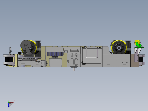 AGV搬运车3D数模图纸 Solidworks设计 附STEP格式俯视缩略图