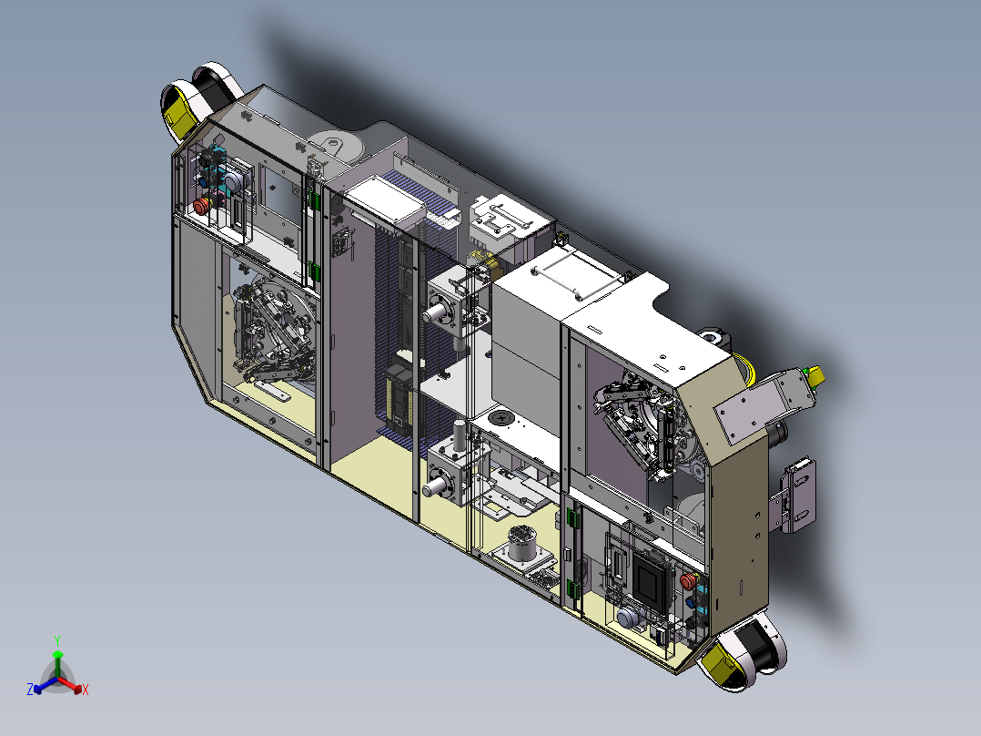 AGV搬运车3D数模图纸 Solidworks设计 附STEP格式正等轴测图