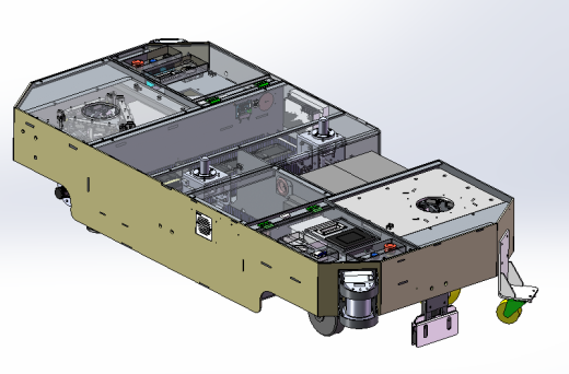 AGV搬运车3D数模图纸 Solidworks设计 附STEP格式缩略图
