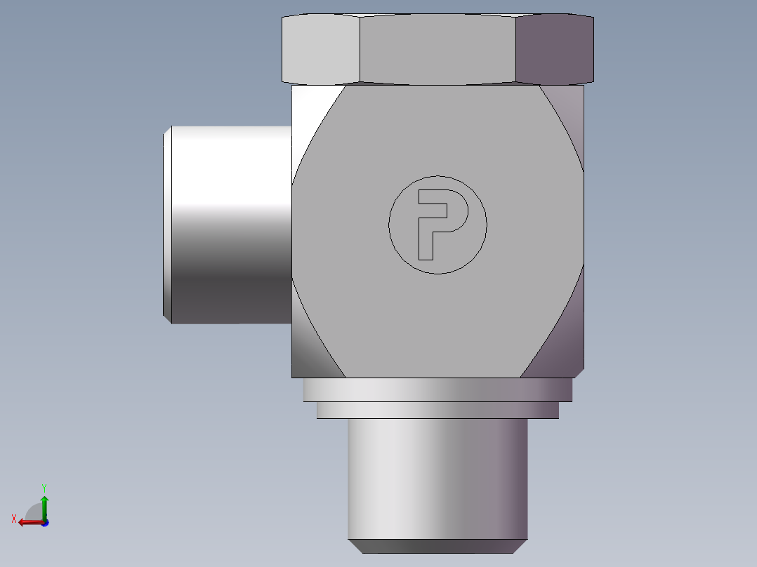 铰接式90度接头、1DI-22-20后视图