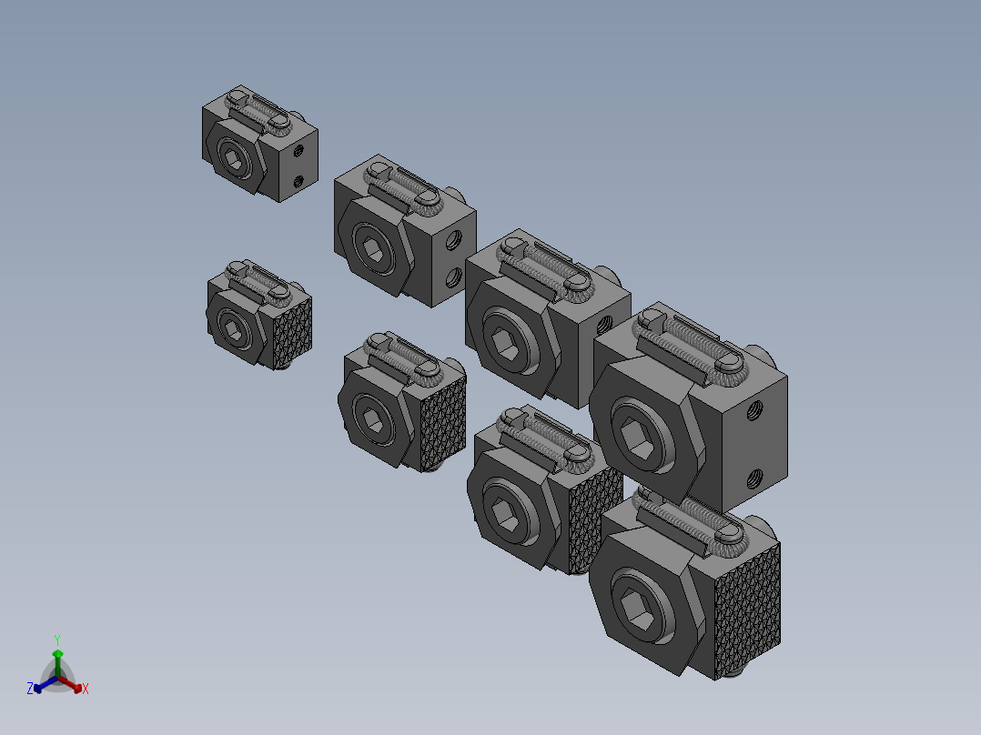 OK夹8款正等轴测图