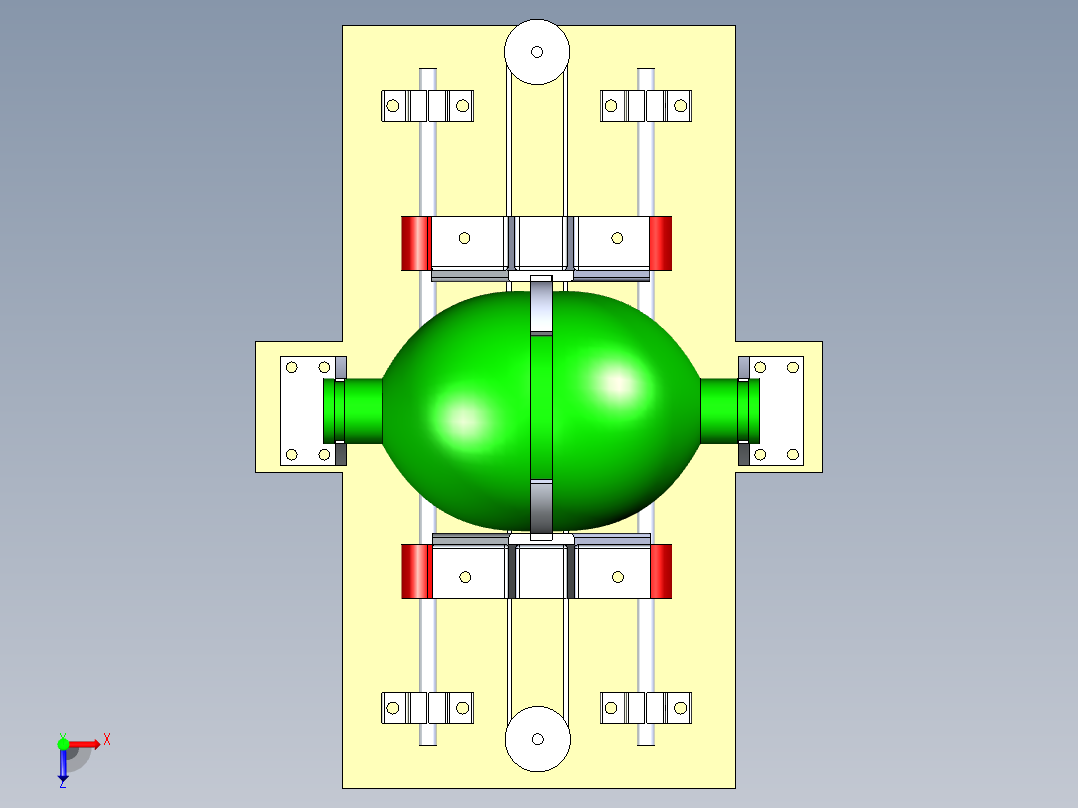 B3004007-紧急呼吸机设计俯视图