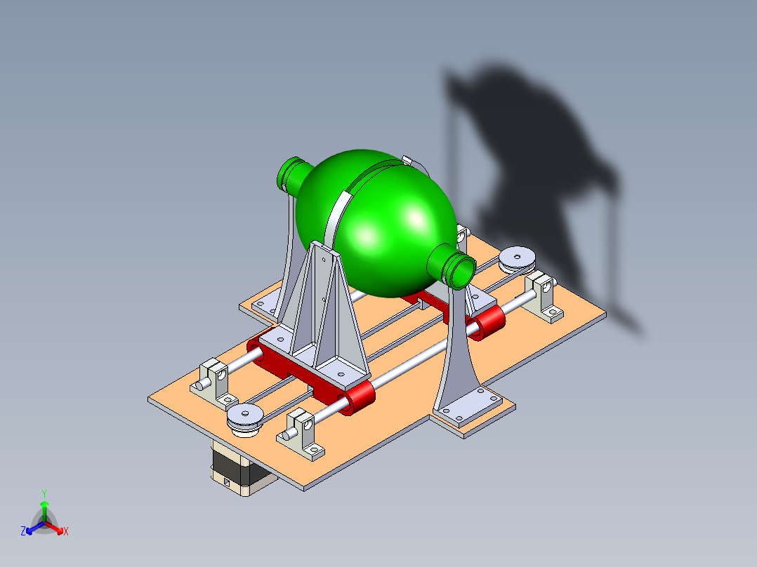 B3004007-紧急呼吸机设计正等轴测图