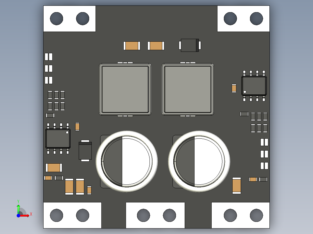 XL5430双+_-5,12,15V电源模块前视图