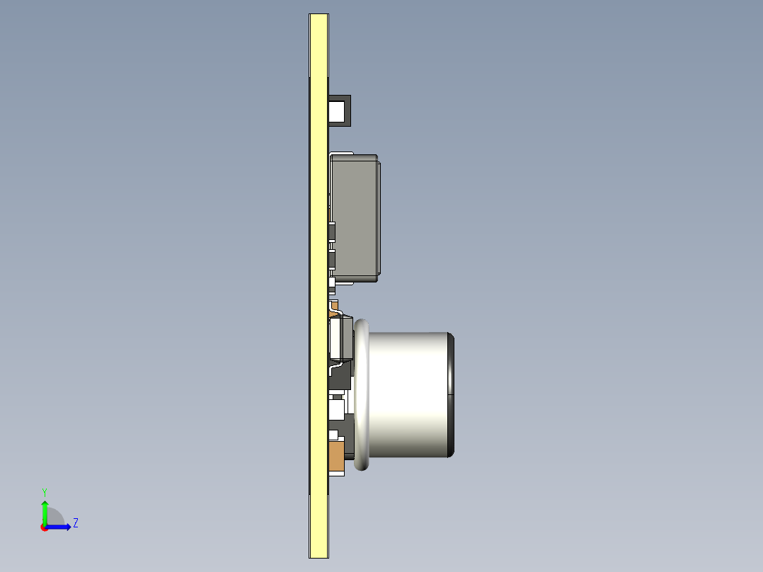 XL5430双+_-5,12,15V电源模块左视图