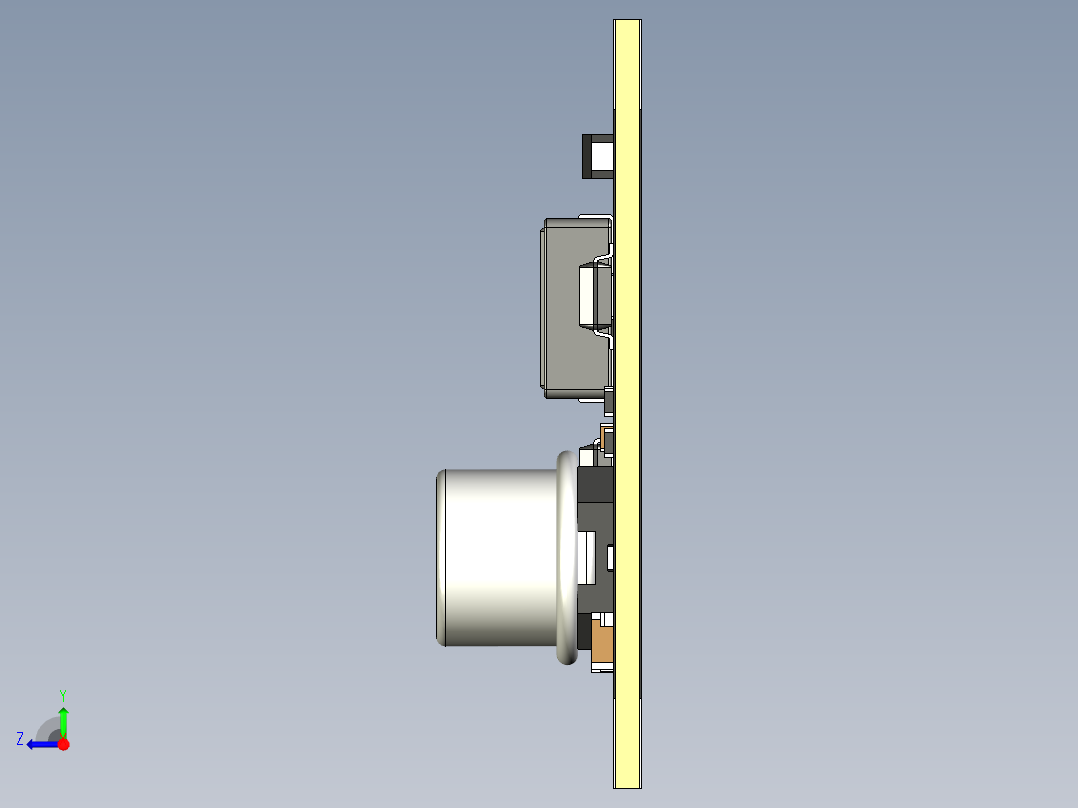 XL5430双+_-5,12,15V电源模块右视图
