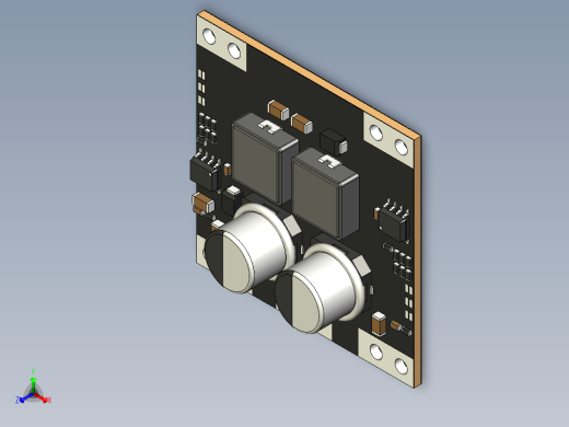 XL5430双+_-5,12,15V电源模块正等轴测缩略图
