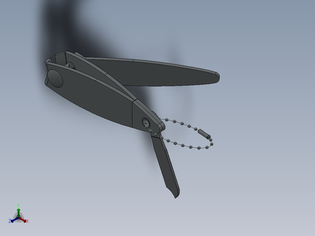 指甲刀、指甲剪(5)正等轴测图