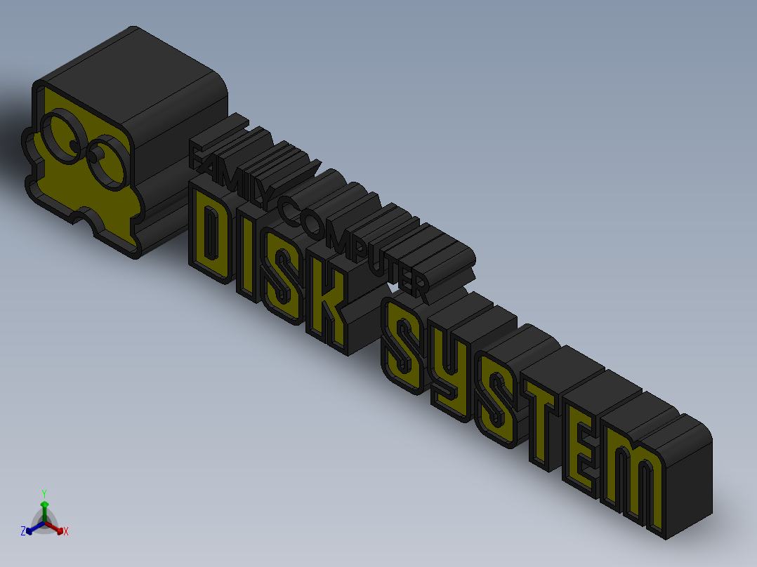 家庭计算机磁盘系统标识11正等轴测图