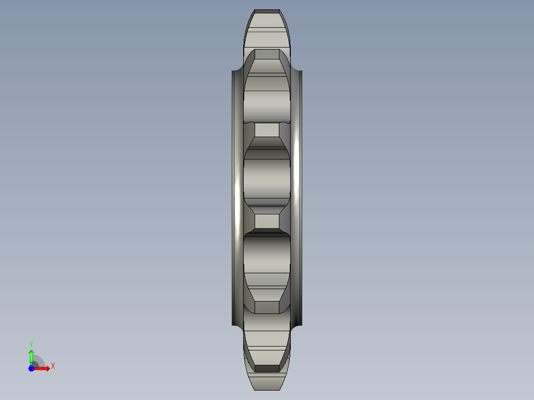 13齿20A主动链轮前视图