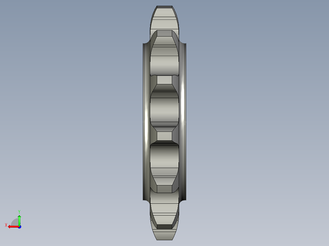 13齿20A主动链轮后视图